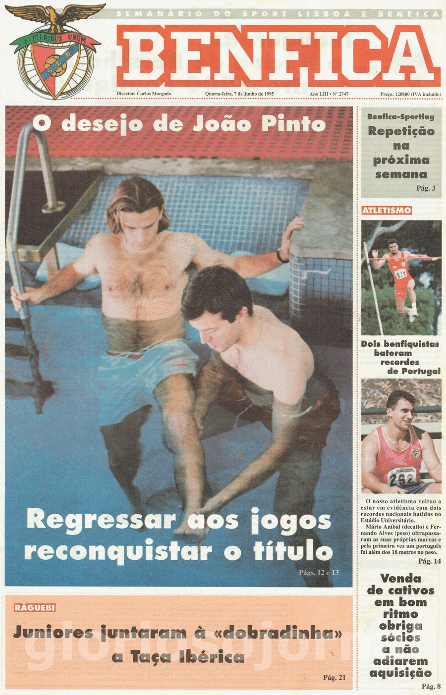 jornal o benfica 2747 1995-06-07